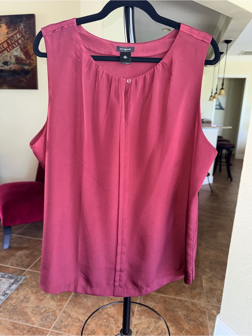 Ann Taylor Sleeveless Blouse - Size XL